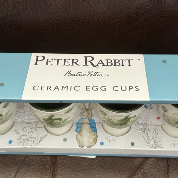 Beatrix Potter the World of Peter Rabbit Ceramic Egg Cups Set - Green - Picture 6 of 12